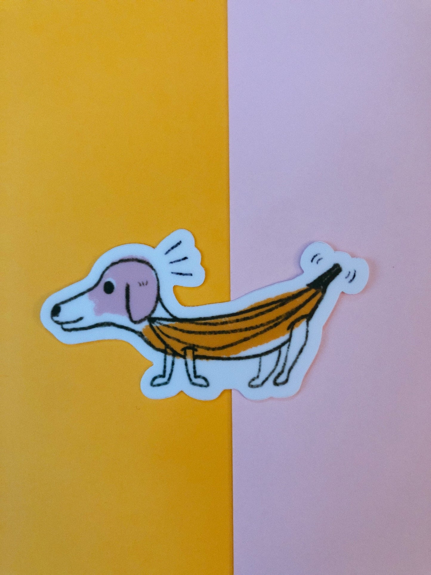 Banana Dog Sticker