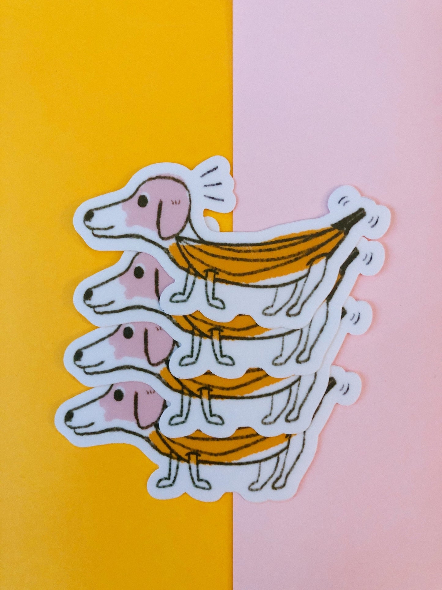 Banana Dog Sticker