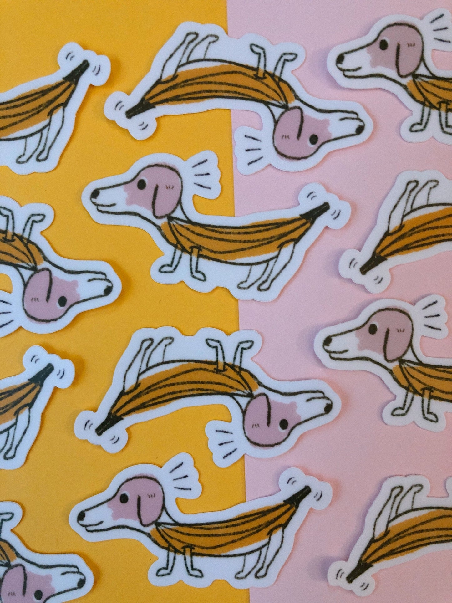 Banana Dog Sticker