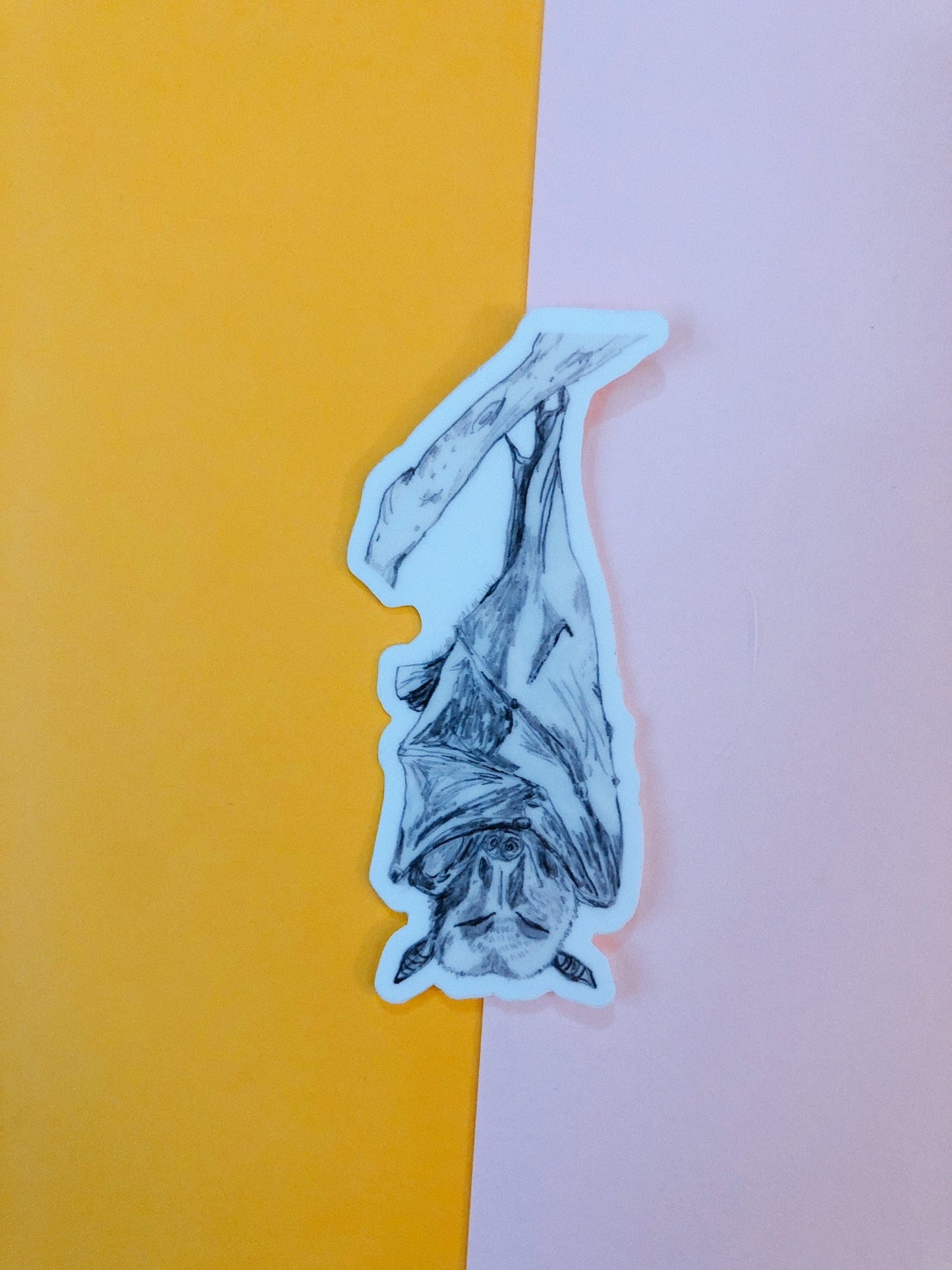 Hanging Happy Bat Sticker