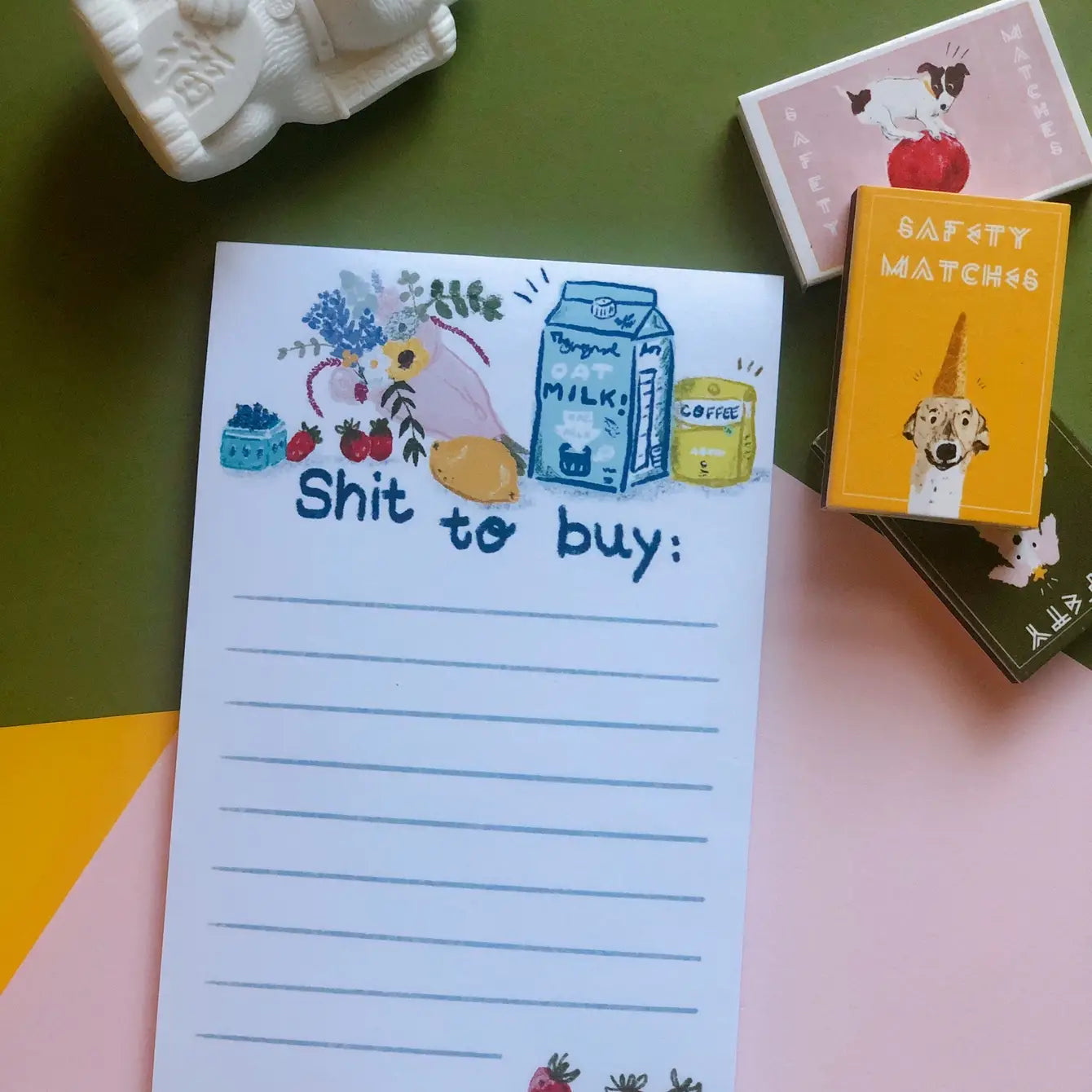 NEW! "Shit to buy" Notepad