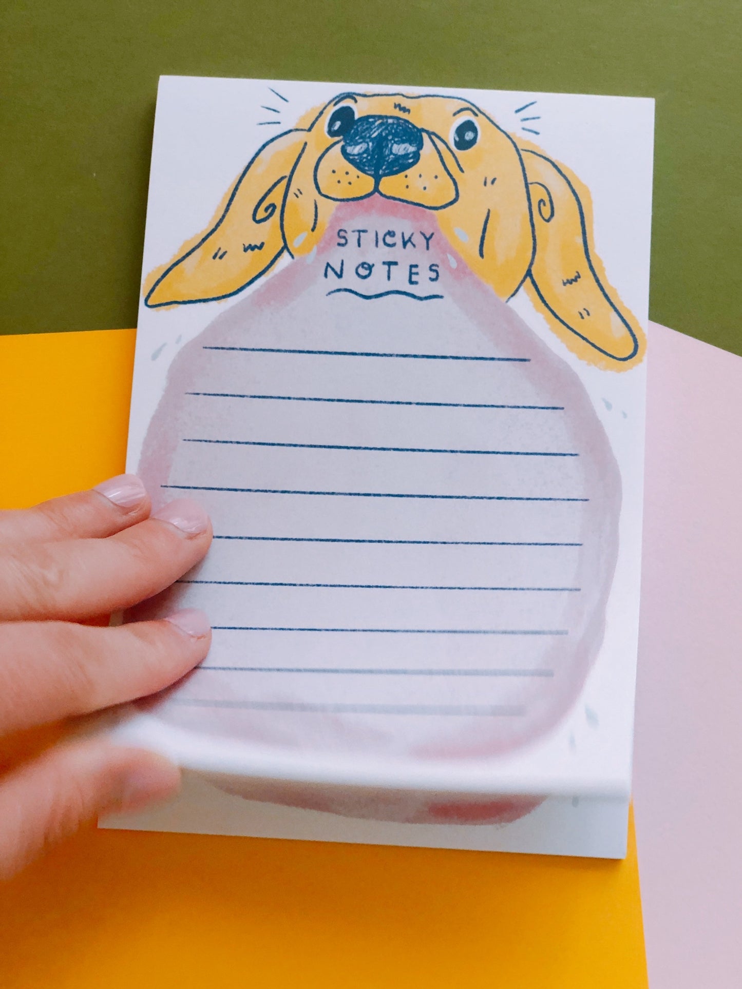 "Sticky" Notes Dog Tongue Notepad