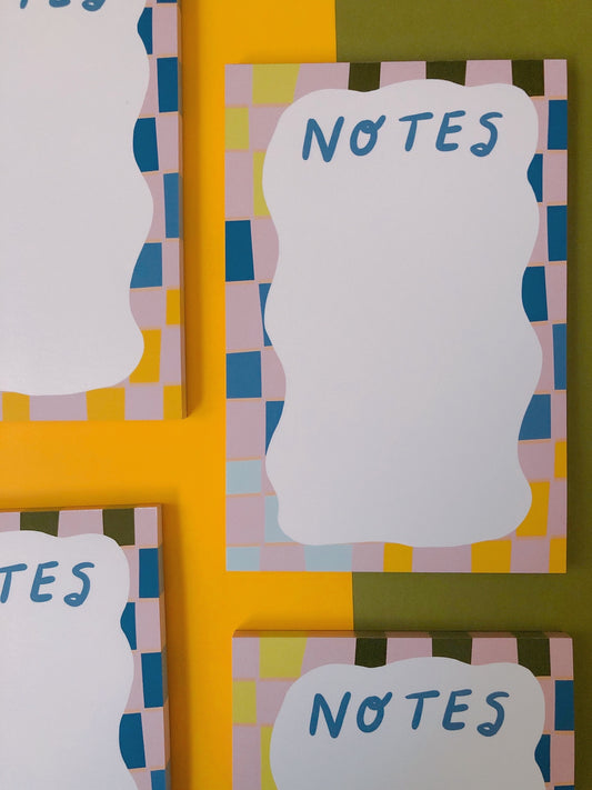 Cute colorful grid notes notepad