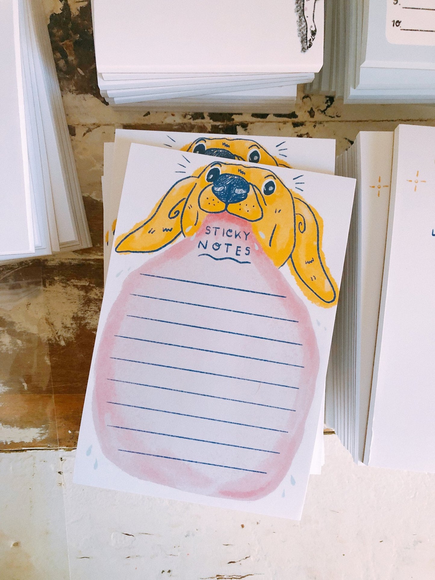 "Sticky" Notes Dog Tongue Notepad